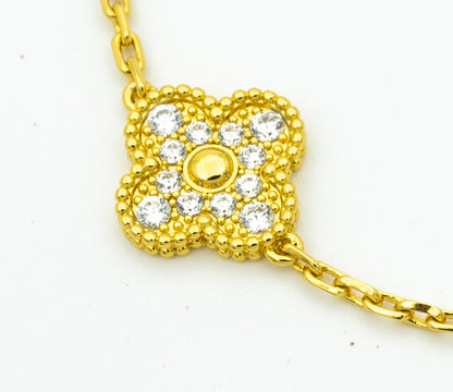 [AURORA] CLOVER 5 MOTIF LASER BRACELET COLLECTION