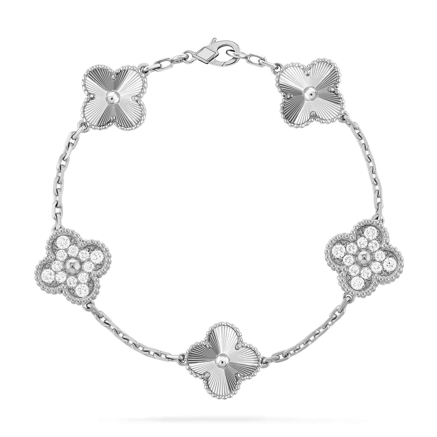 [AURORA] CLOVER 5 MOTIF LASER BRACELET COLLECTION