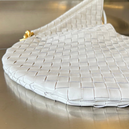 MEDIUM SOLSTICE 44 WHITE LAMBSKIN