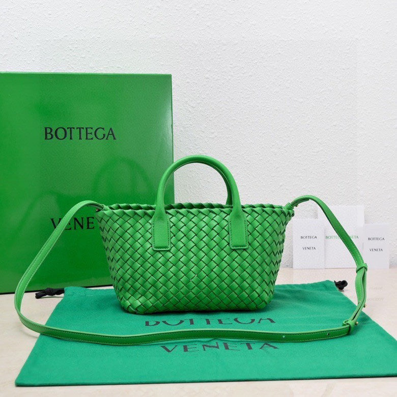 Mini Cabat 20cm Dark Green Lambskin Ghw