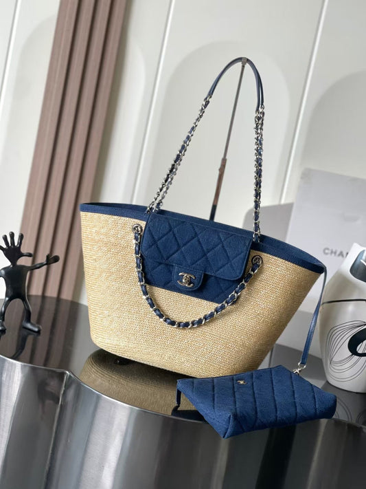 CC 26C STRAW TOTE BAG BIG SIZE