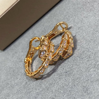 [AURORA]SERPENTI EARRINGS FULL DIAMOND