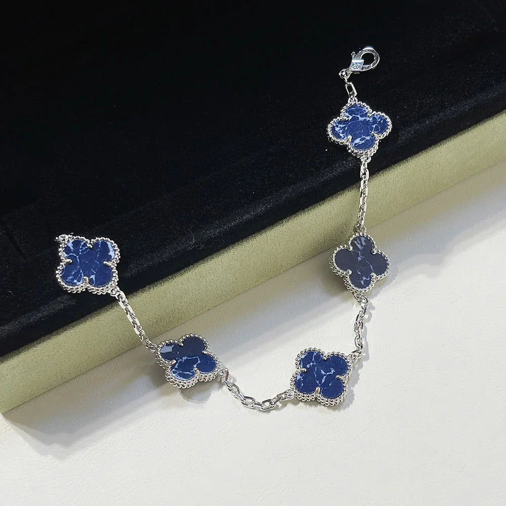 [AURORA]CLOVER 5 MOTIF PIETERSITE BRACELET COLLECTION