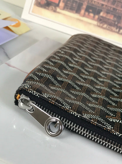 SENAT POCHETTE IN NAVY BLUE GOYARDINE CANVAS