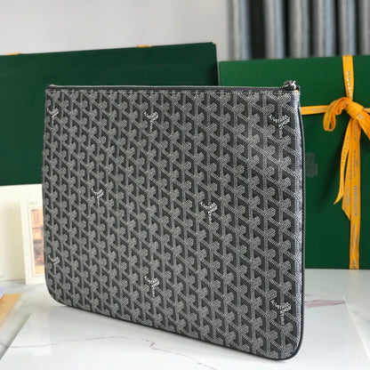 SÉNAT MGM POUCH 40 IN GREY GOYARDINE CANVAS