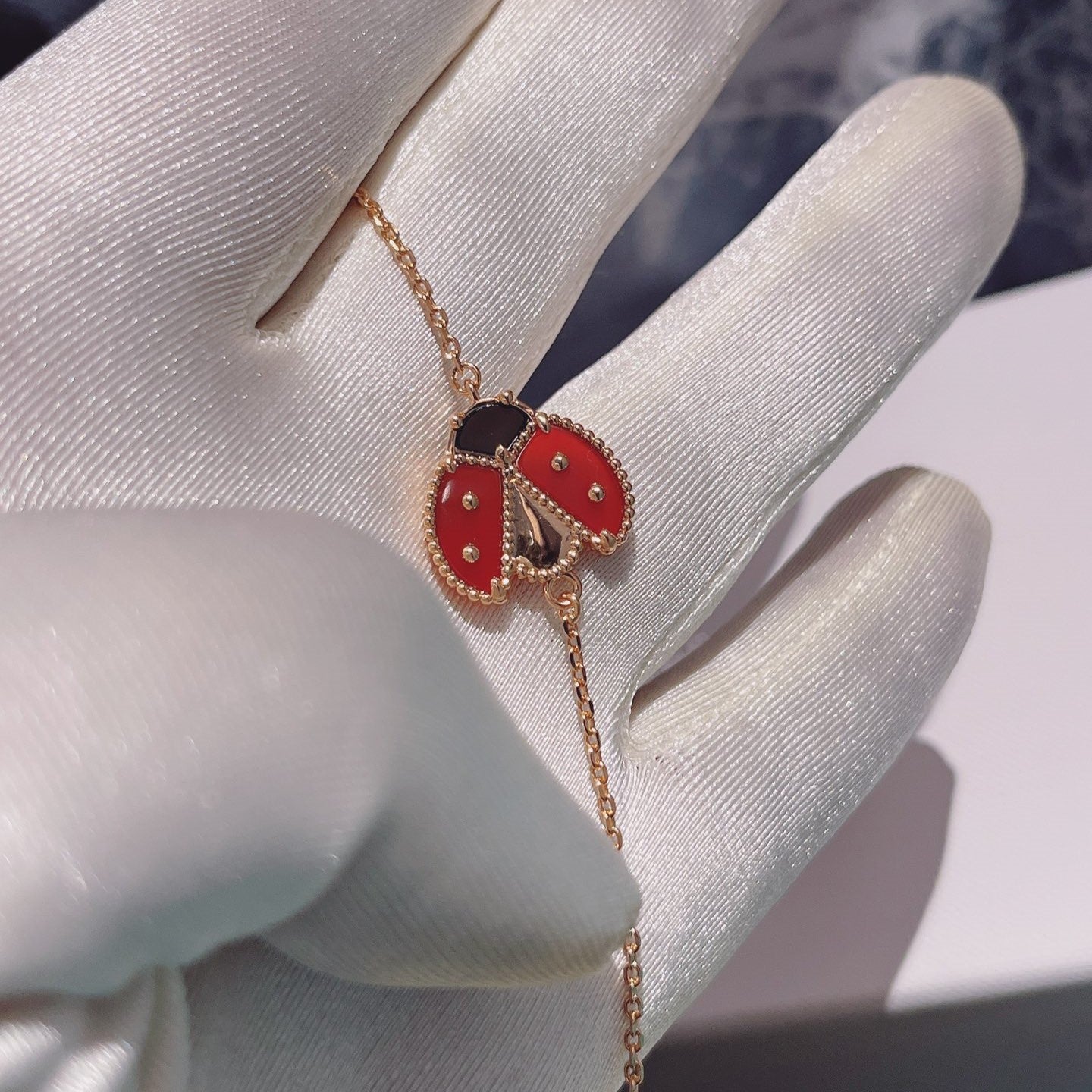 [basloveJW]Armband „Lucky Spring“ mit 1 Motiv in Roségold